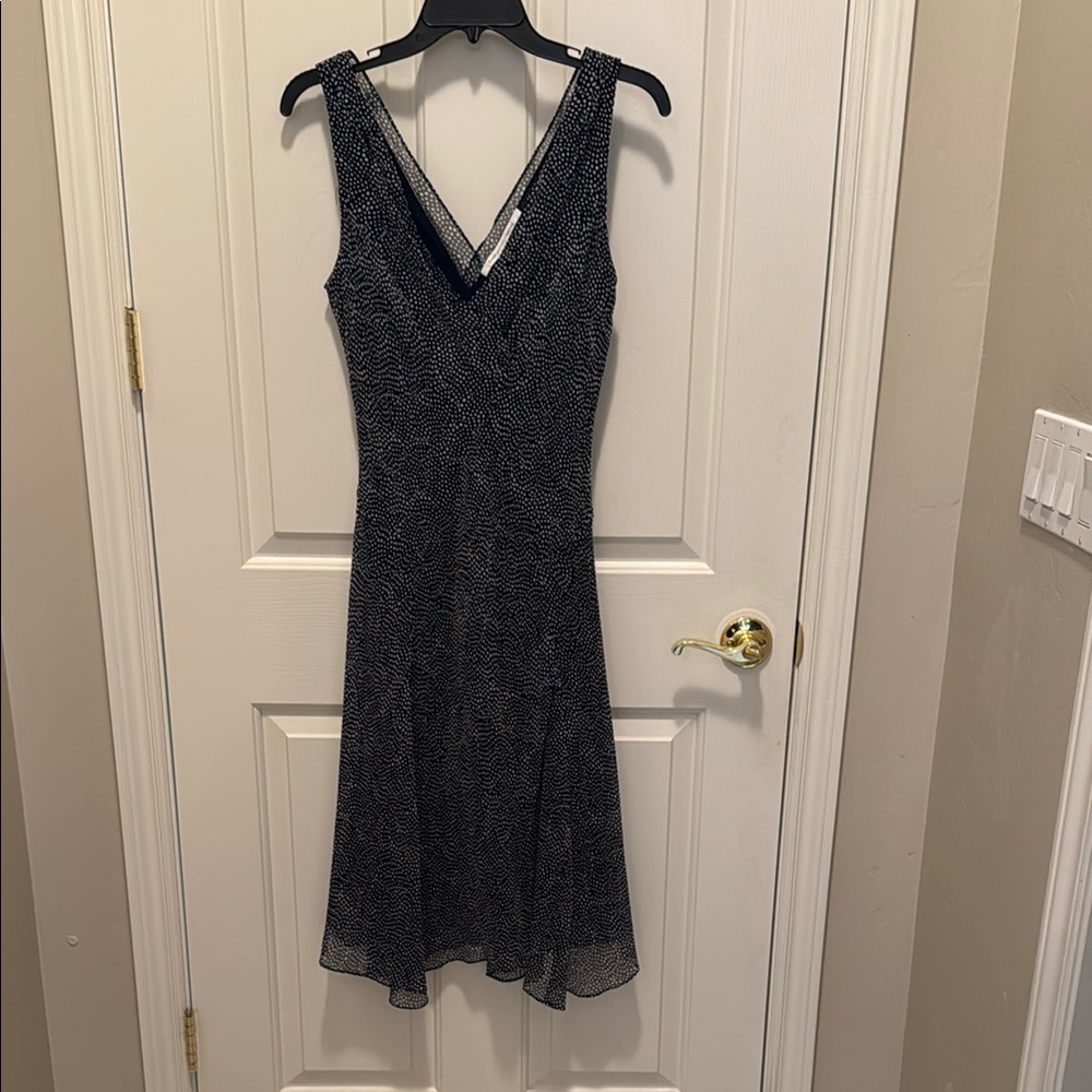 Elegant Diane Von Furstenburg Navy and White Women's Dress